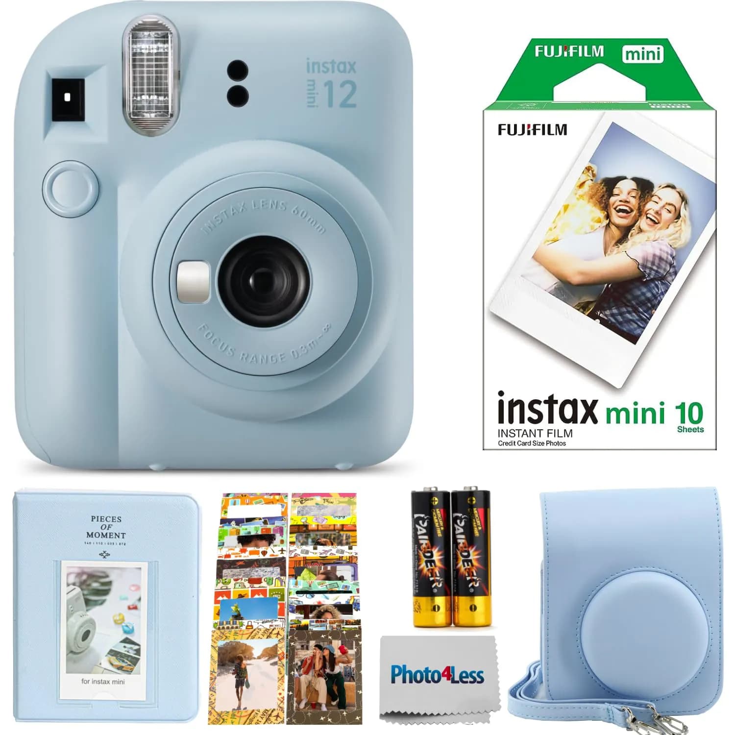 Fujifilm Instax mini 12 Blue + 2x10 film + album – Novo