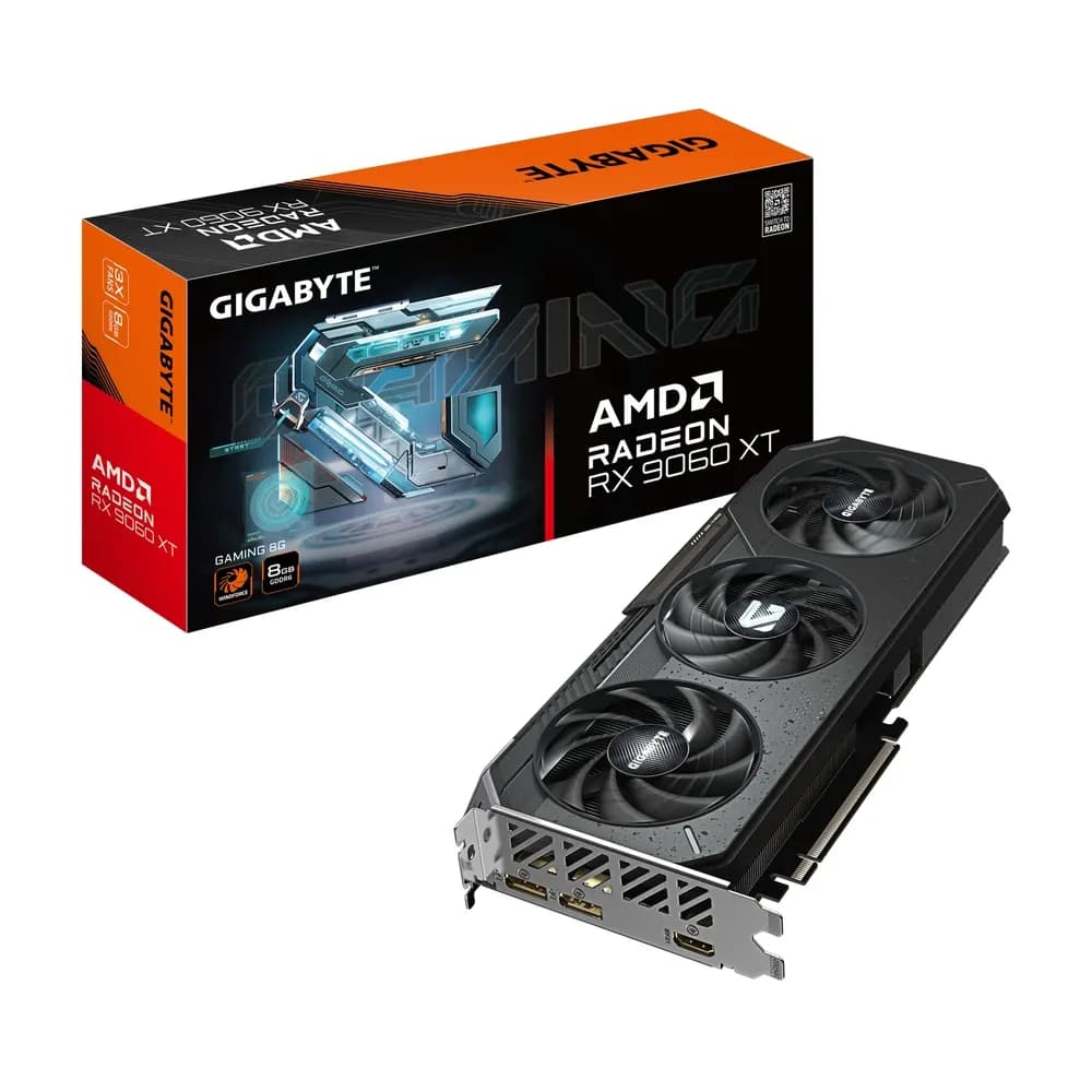 GIGABYTE GV-R9060XTGAMING-8GD Radeon RX 9060 XT 8GB GDDR6 GAMING PCIE – Novo