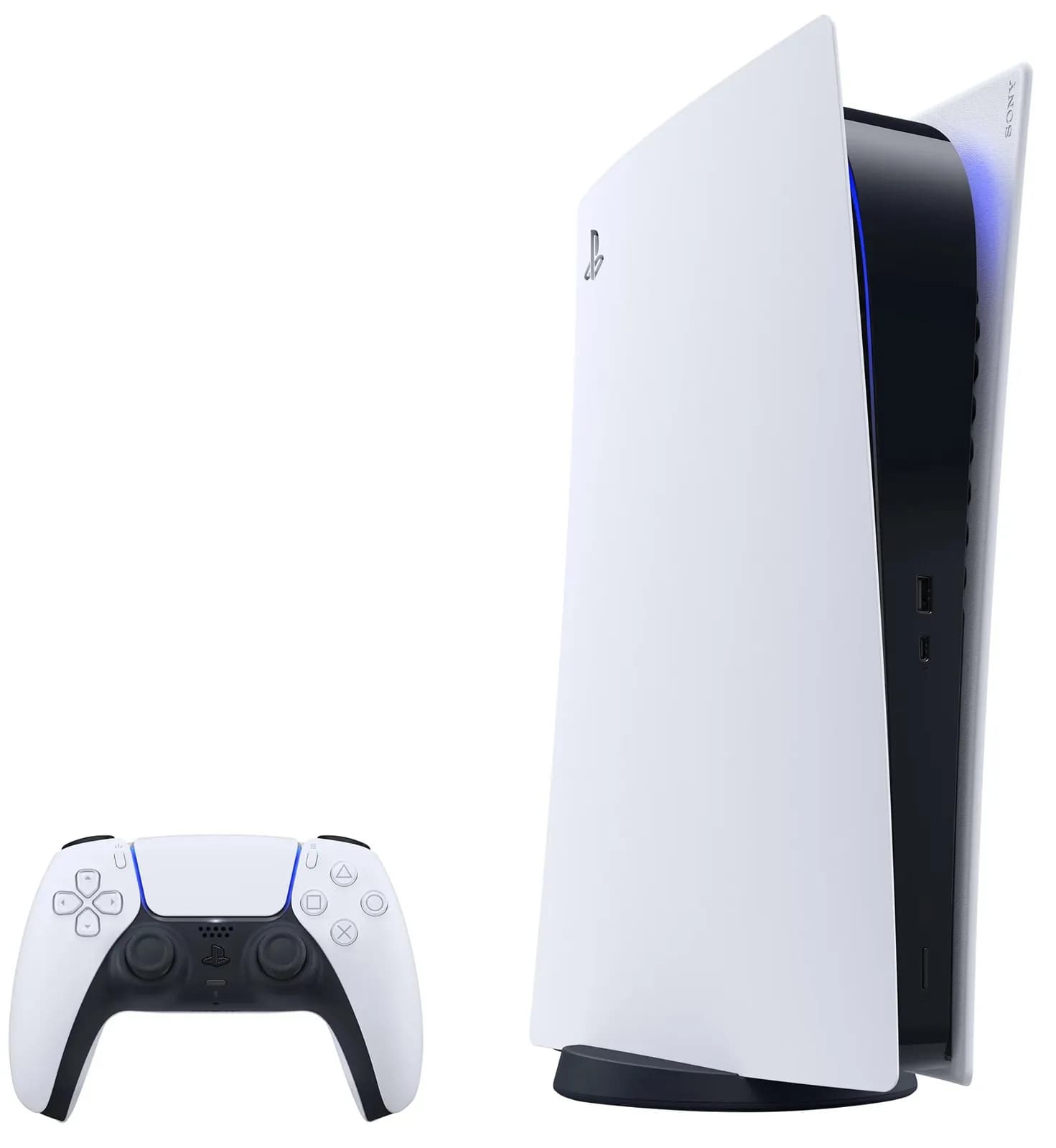 Sony PlayStation 5 Digital Edition, pogled spreda