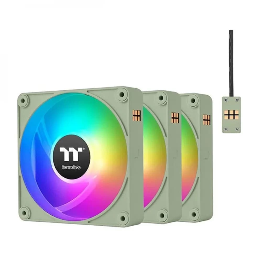 THERMALTAKE CT120 EX ARGB Sync reverse airflow green 3 pieces set – Novo