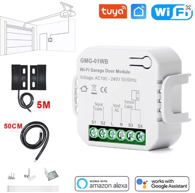 Tuya WiFi prekidač za garažna vrata sa senzorom otvorenosti – Novo