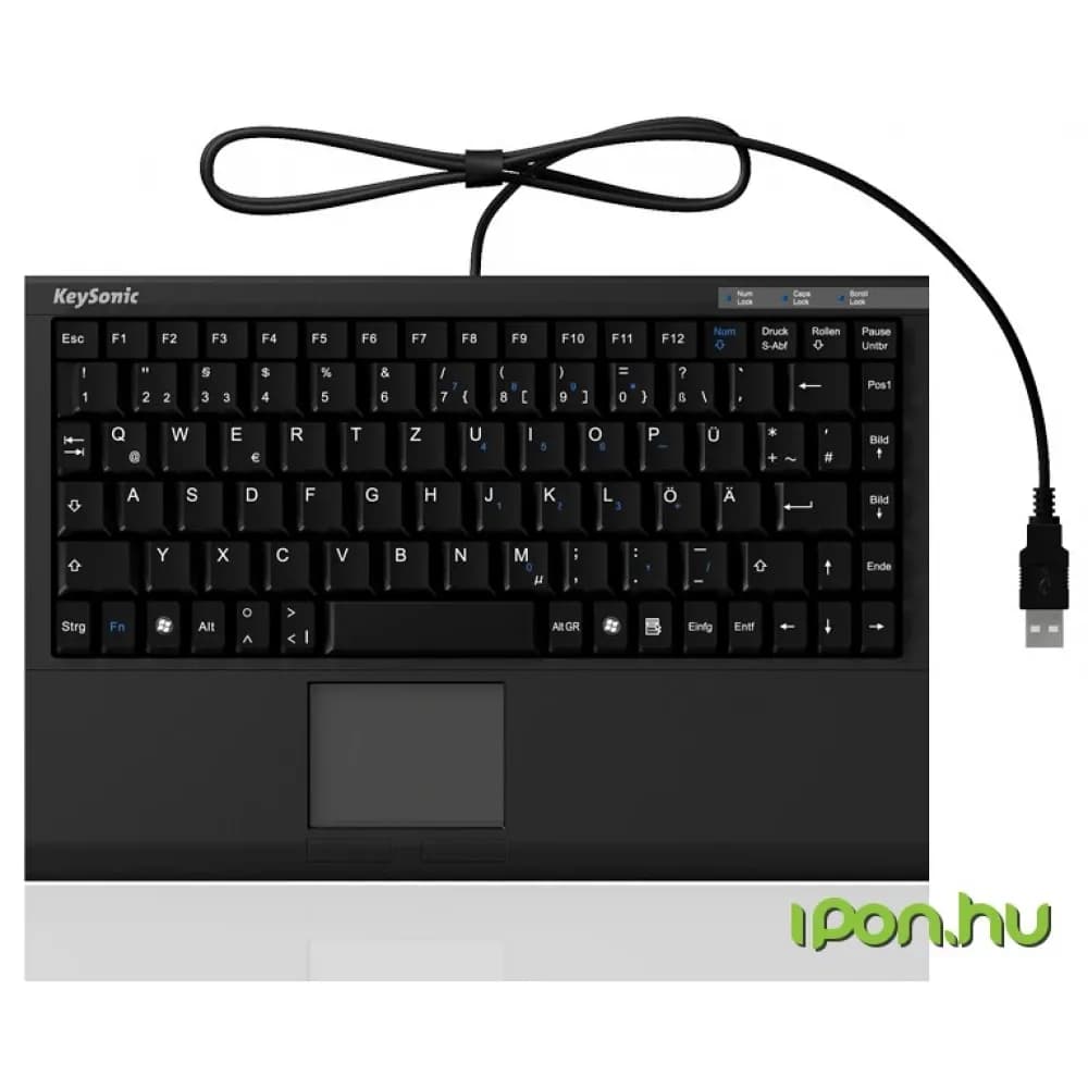KEYSONIC ACK-540U+ US English black – Novo