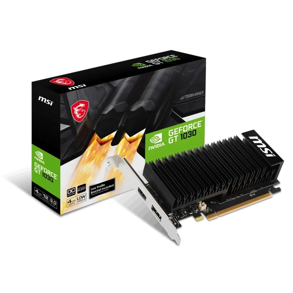 MSI GT 1030 4GHD4 LP OC GeForce GT 1030 4GB DDR4 LP OC PCIE – Novo