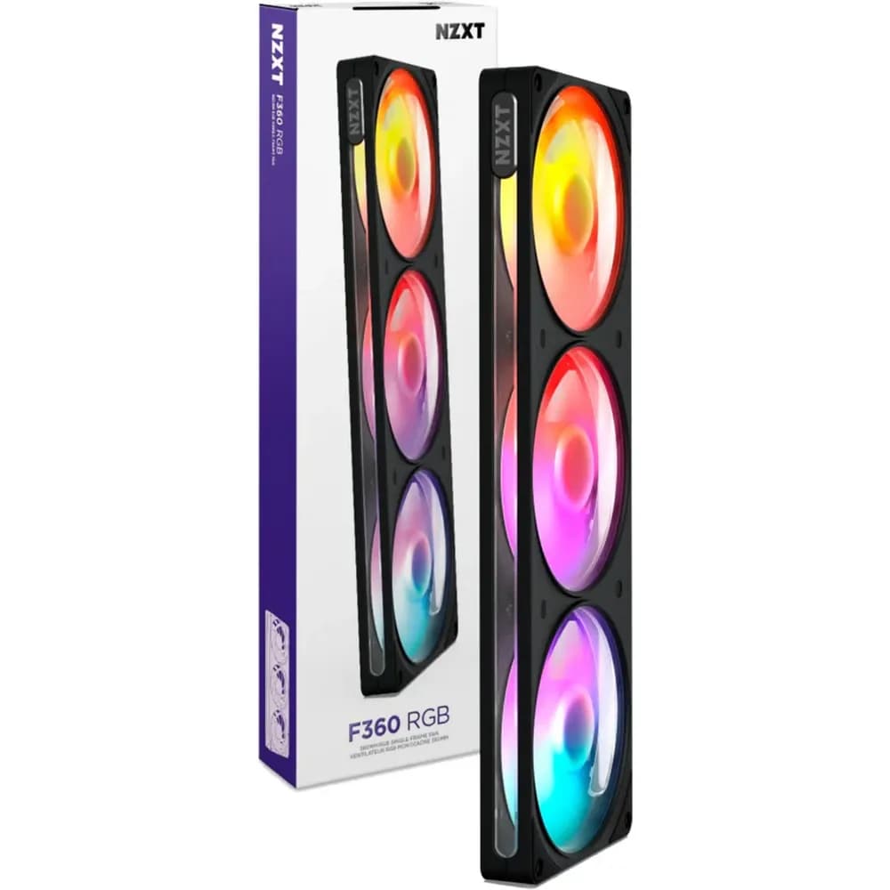 NZXT F360 RGB black RF-R236U-BF – Novo