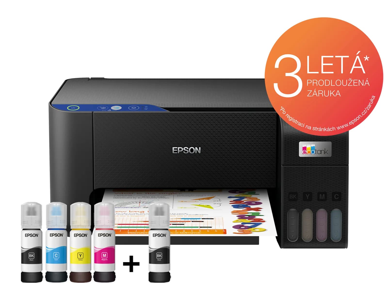 Epson EcoTank L3211, pogled spreda