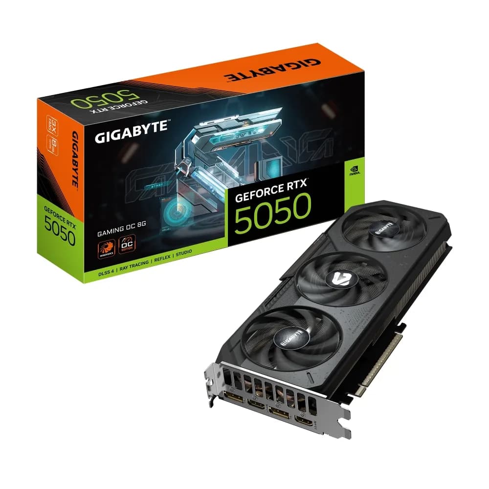 GIGABYTE GV-N5050GAMING OC-8GD GAMING OC GeForce RTX 5050 8GB GDDR6 DLSS4 – Novo