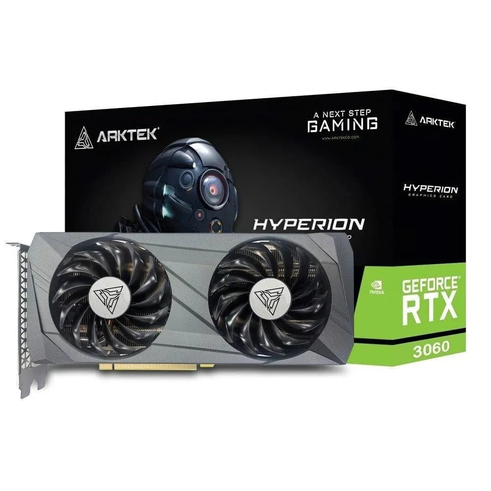 ARKTEK GeForce RTX 3060 Hyperion 12GB V4 3xDP 1xHDMI AKN3060D6S12GH1 – Novo