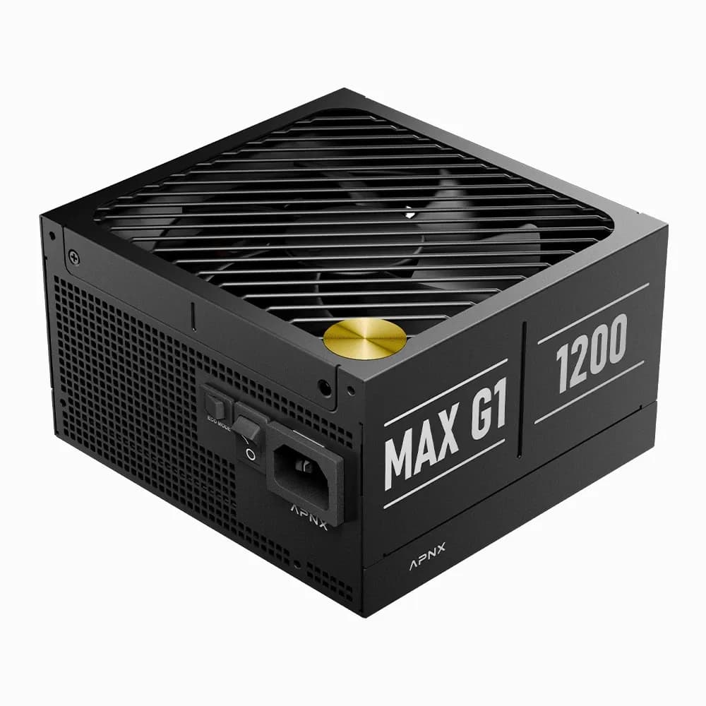 APNX MAX G1 1200 Modular 1200W 80 Plus Gold PSU – Novo