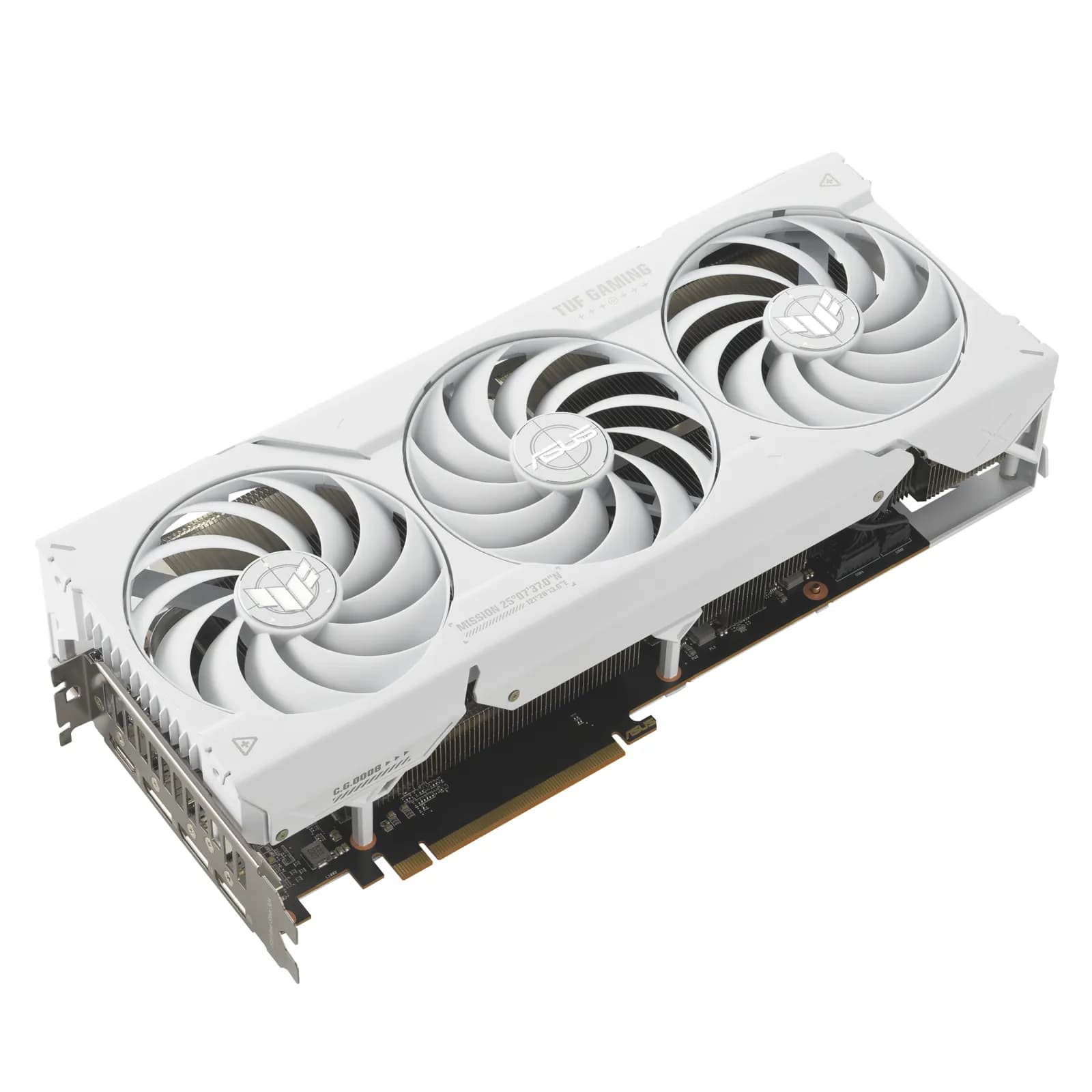 ASUS TUF RX 7800 XT White, pogled sa strane