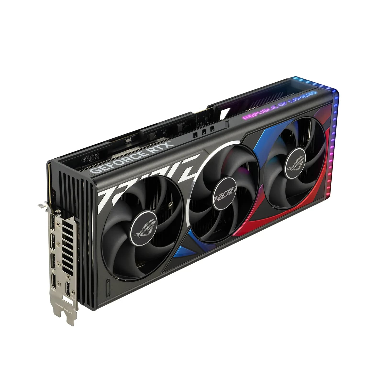 ASUS ROG Strix RTX 4090 BTF, tri ventilatora