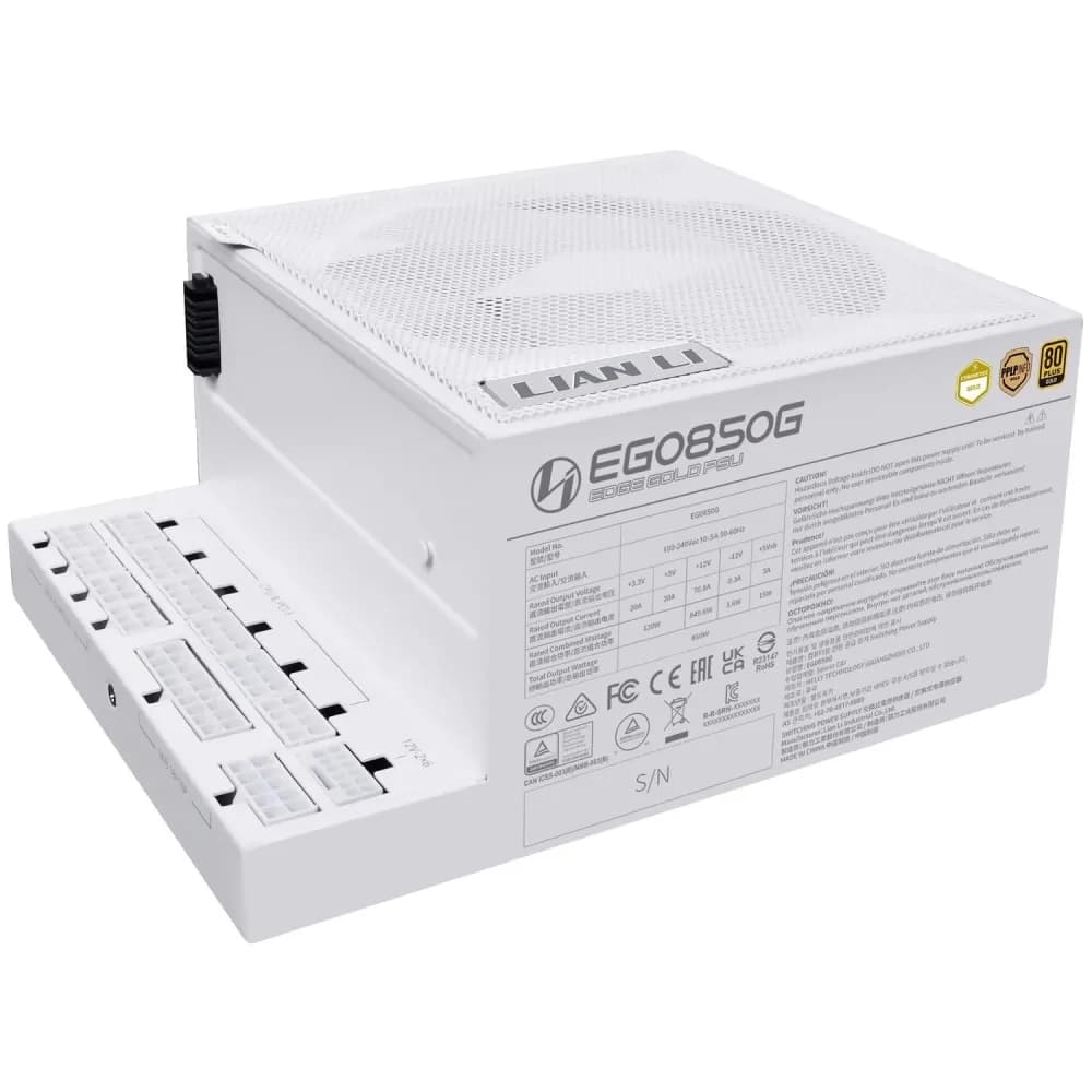 LIAN LI Modular 850W 80 Plus Gold PSU – Novo