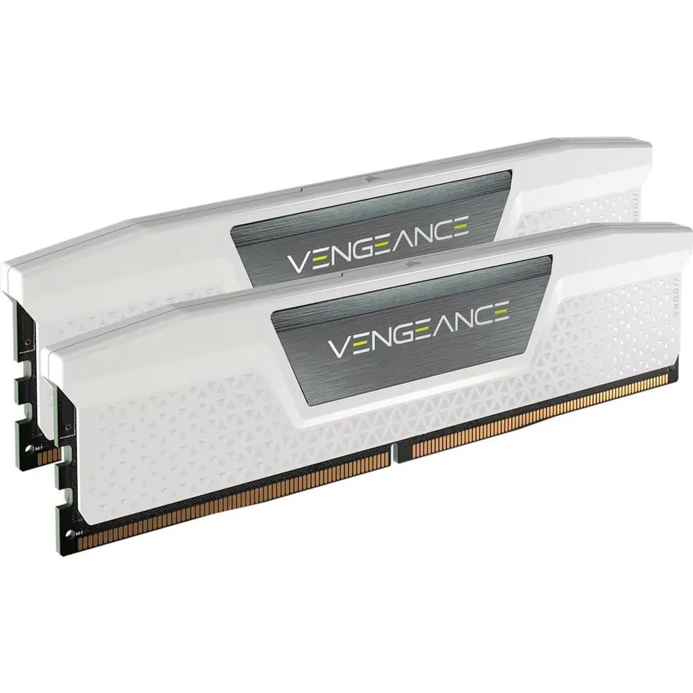 CORSAIR 32GB Vengeance White DDR5 6000MHz CL38 KIT CMK32GX5M2D6000Z38W – Novo
