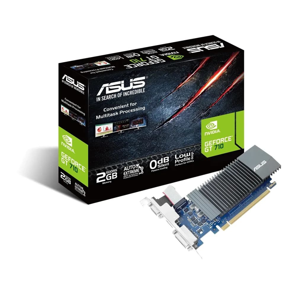 ASUS GT710-SL-2GD5-BRK-EVO GeForce GT 710 2GB GDDR5 Evo PCIE – Novo