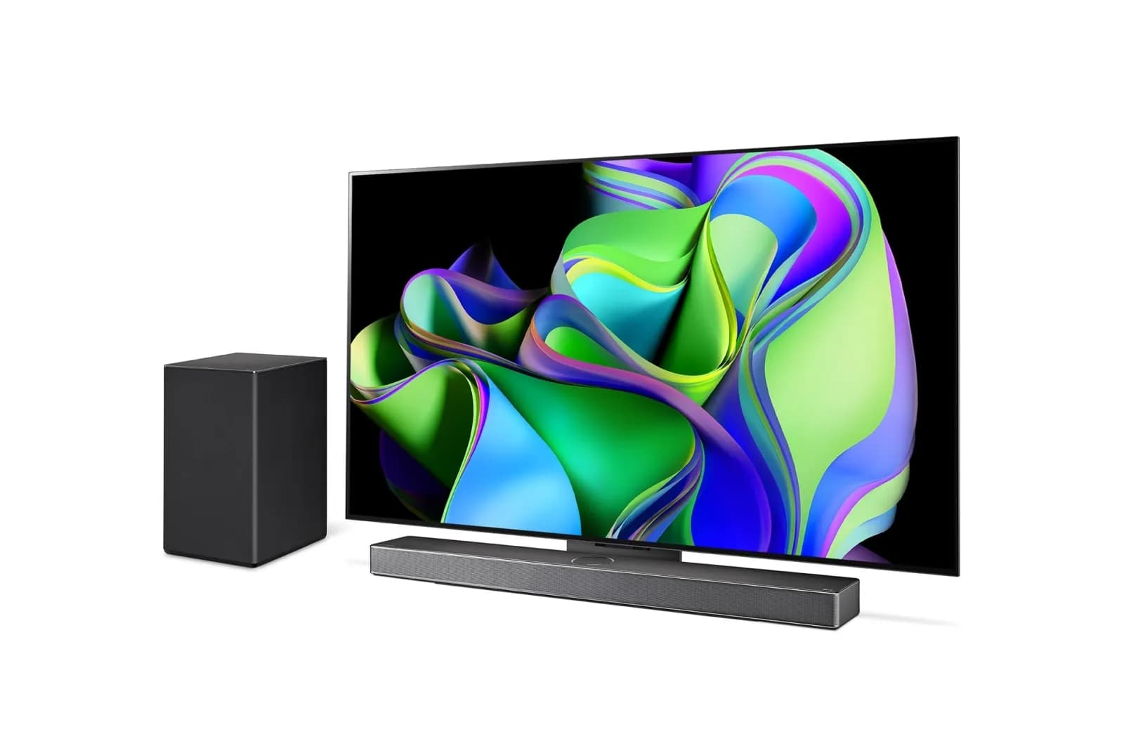 LG OLED evo C3, pogled sa strane