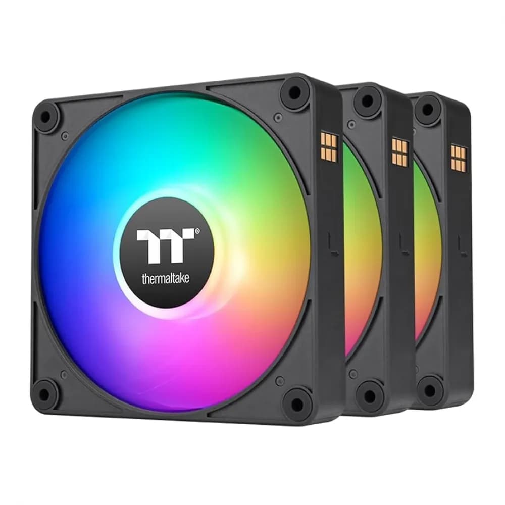 THERMALTAKE CT140 EX Reverse ARGB Sync reverse airflow 3 pieces set black – Novo