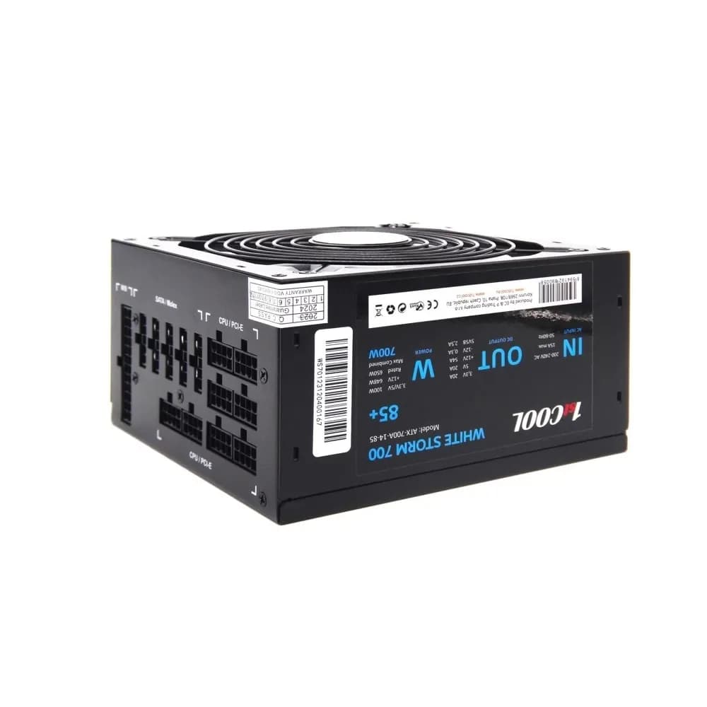 1STCOOL White Storm Modular 700W 80 Plus Bronze PSU – Novo